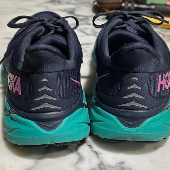 Hoka Clifton 8 Women's Running Shoes - 8.5B Blue and Teal - Picture 4 of 8